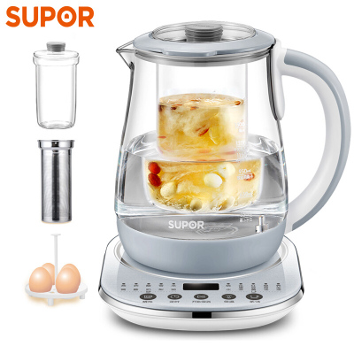 苏泊尔(SUPOR)养生壶 燕窝壶多功能加厚玻璃煮茶器 1.5L 电水壶电热水壶花茶壶煮茶壶 SW-15YJ08b 燕窝