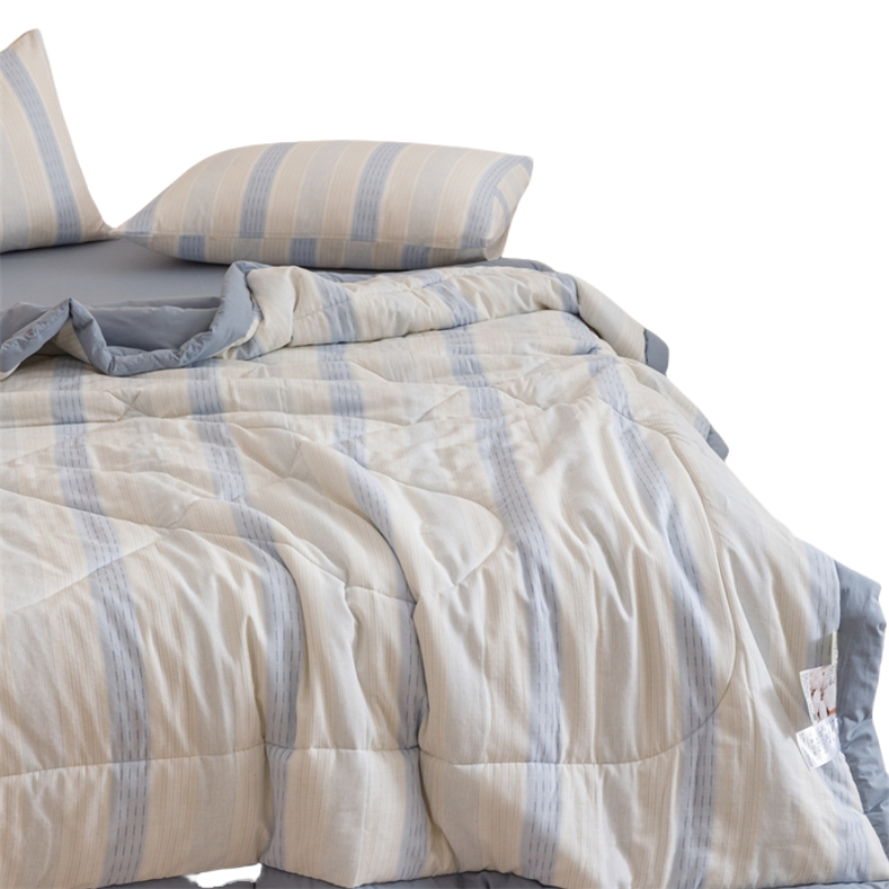 铭思沃被子150*200cm条 蓝条纹高清大图