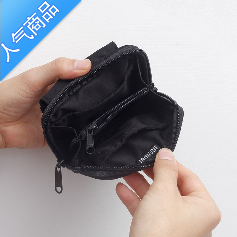 封后潮牌日系WALLET男女尼龙布艺短款零钱包潮包卡包迷你口袋小包钱包男