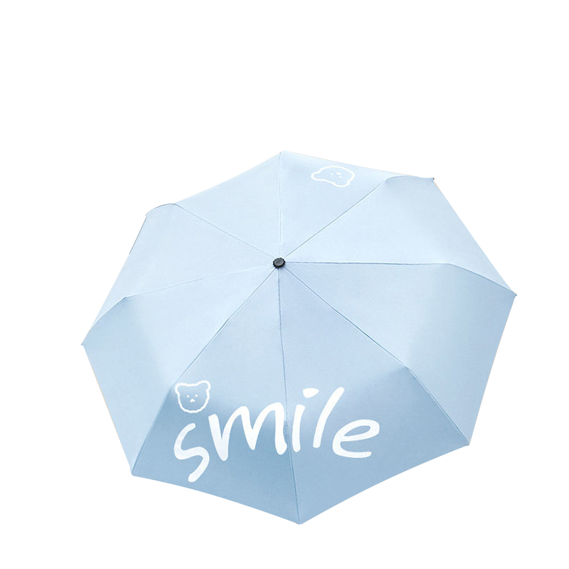 全自动雨伞可爱三折叠加厚黑胶防晒男女士晴雨伞两用太阳伞遮阳伞