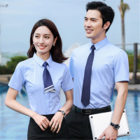 男女同款短袖衬衫 2件