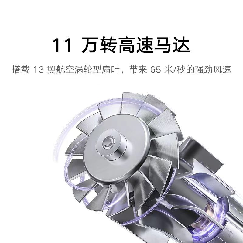 米家小米高速水离子吹风机H701 家用大风力电吹风 大功率速干降噪 双水离子护发 银河灰 教师节礼物高清大图