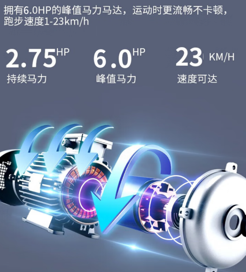 军霞(JUNXIA)JX-696S 商用智能多功能跑步机高清大图
