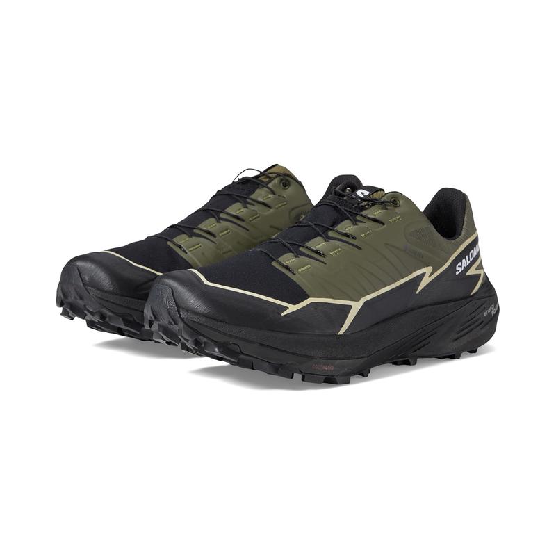 萨洛蒙(SALOMON)Salomon雷霆越野跑鞋GORE-TEX防水防滑缓震男款户 Olive_Night/Black/Alfalfa 42.5