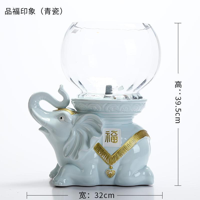 美帮汇水培玻璃植物陶瓷特大花盆玻璃鱼缸家用现代家居客厅装饰摆件高清大图