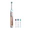 博朗欧乐B(Oralb)电动牙刷 成人3D声波震动牙刷(自带刷头*4+旅行盒)玫瑰金 iBrush8000 Plus