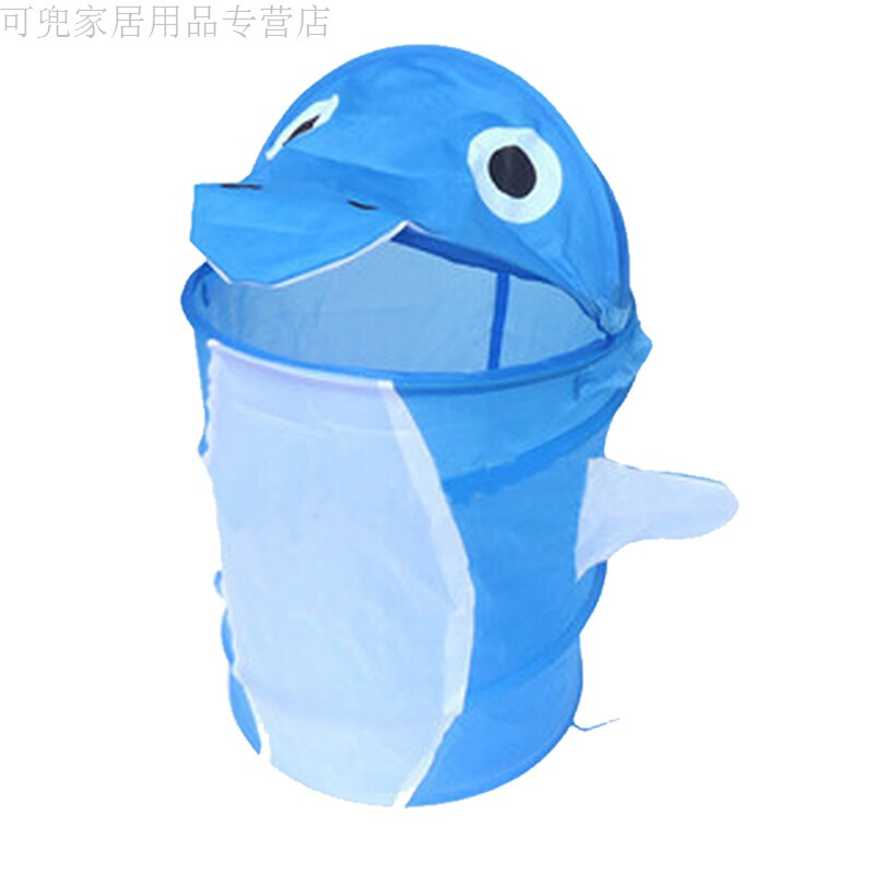 18新款时尚收纳篮折叠玩具筐脏衣服篓衣服篮子换洗有盖卡通家用洗衣篓脏衣桶好品质