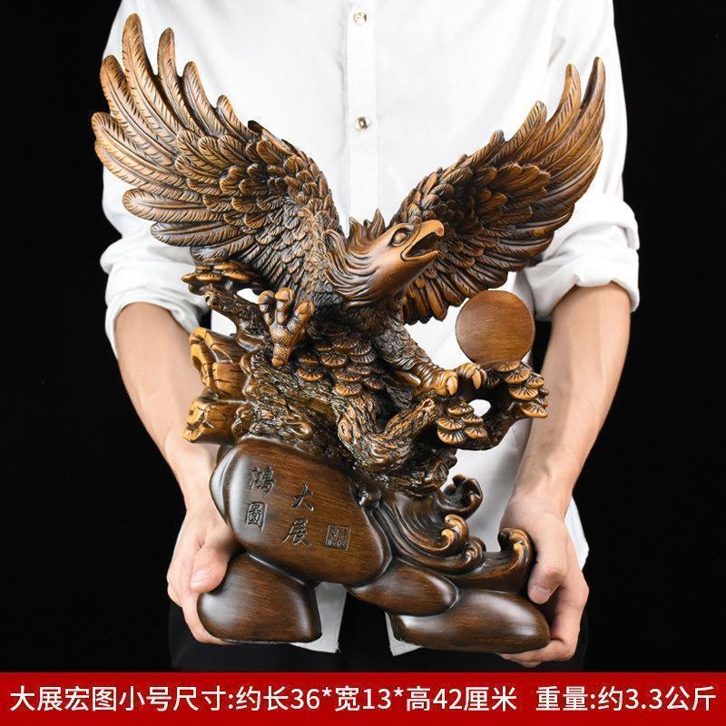 美帮汇大展宏图老鹰摆件办公室老板桌公司前台酒柜装饰乔迁开业礼品高清大图