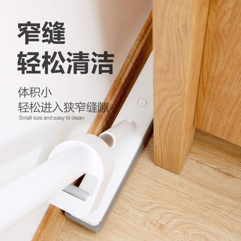 悠白拖把大号34厘米免手洗旋转吸水胶棉拖把海绵墩布推拉轻巧高清大图