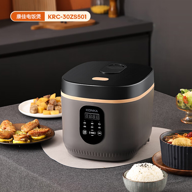 康佳电饭煲3L受热均匀智能预约多功能电饭锅KRC-30ZS501高清大图