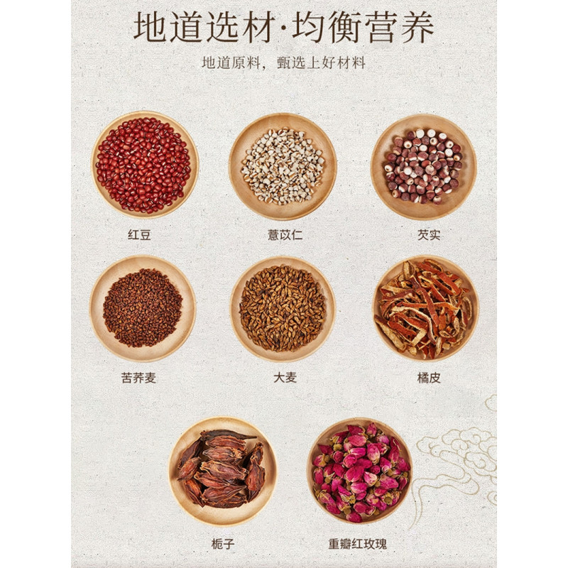 祁禹阁 红豆薏米芡实茶 (代用茶) 5g*30袋 syz