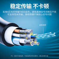 绿联 HDMI线高清2.0版 HDMI光纤线 4K发烧级转换线连接线60hz电脑电视连接投影仪显示器数据3D视频线加长线