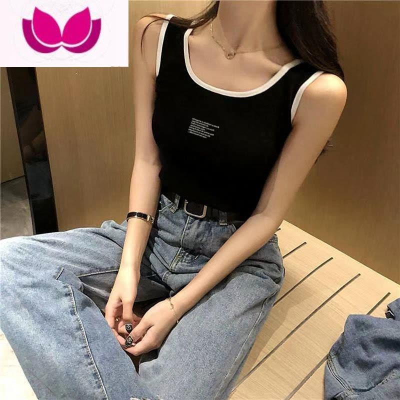 七斓ins超火无袖T恤女夏装韩版潮学生背心少女内搭外穿修身显瘦上衣服图片