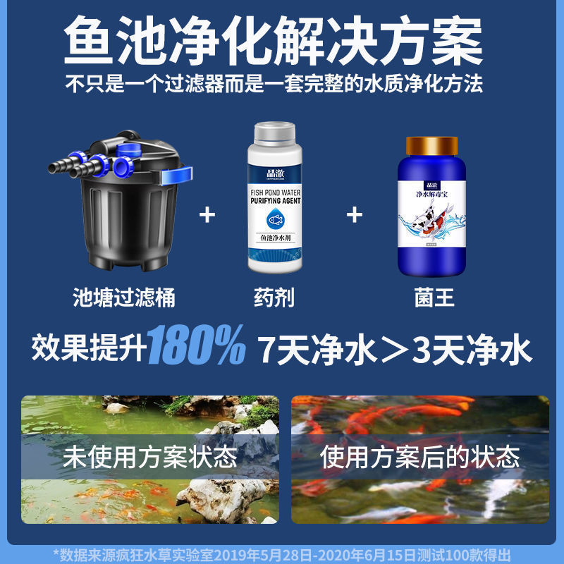鱼池过滤器养鱼水循环系统设备净化鱼塘过滤箱桶装置室外大型水池高清大图