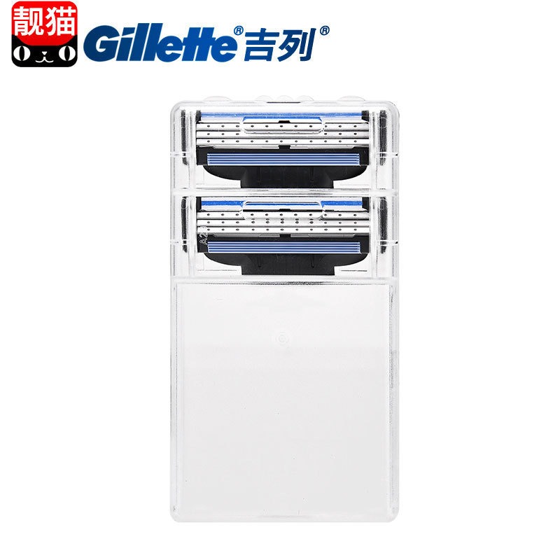 吉列锋速3 刀片2片装 三层 锋速三替换2刀头高清大图