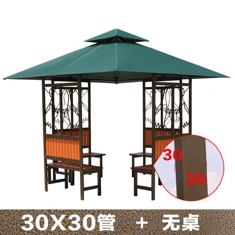 森美人户外凉亭庭院小木屋花鸟帐篷农庄茶水亭别墅亭子防腐木凉亭组装 升级款30*30管（无桌）