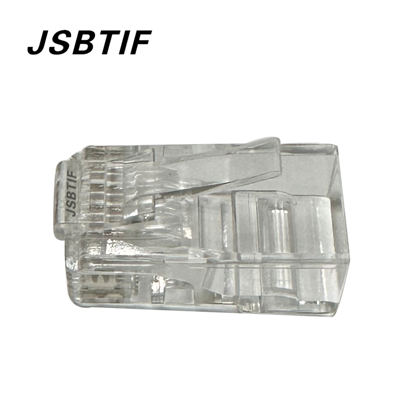 JSBTIF超六类水晶头100颗RJ45/袋