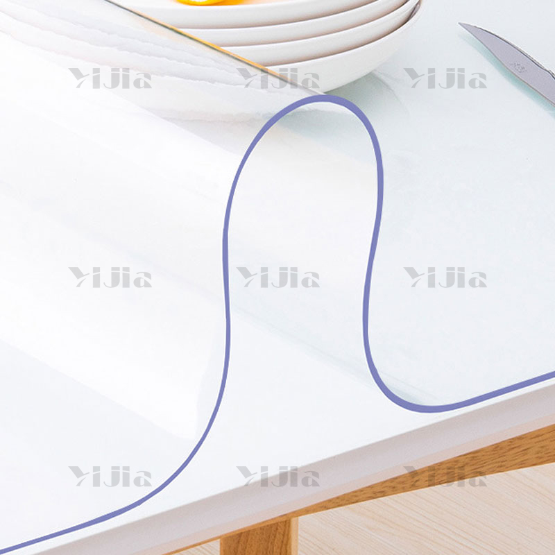 翌嘉YJ40618113 透明桌布pvc餐桌垫茶几垫防水防油软玻璃 70*140高清大图