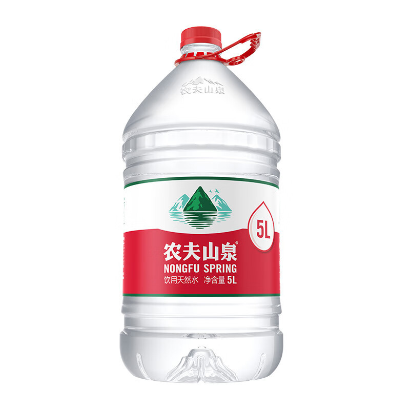 农夫山泉饮用水饮用天然水5L*4桶整箱装桶装水