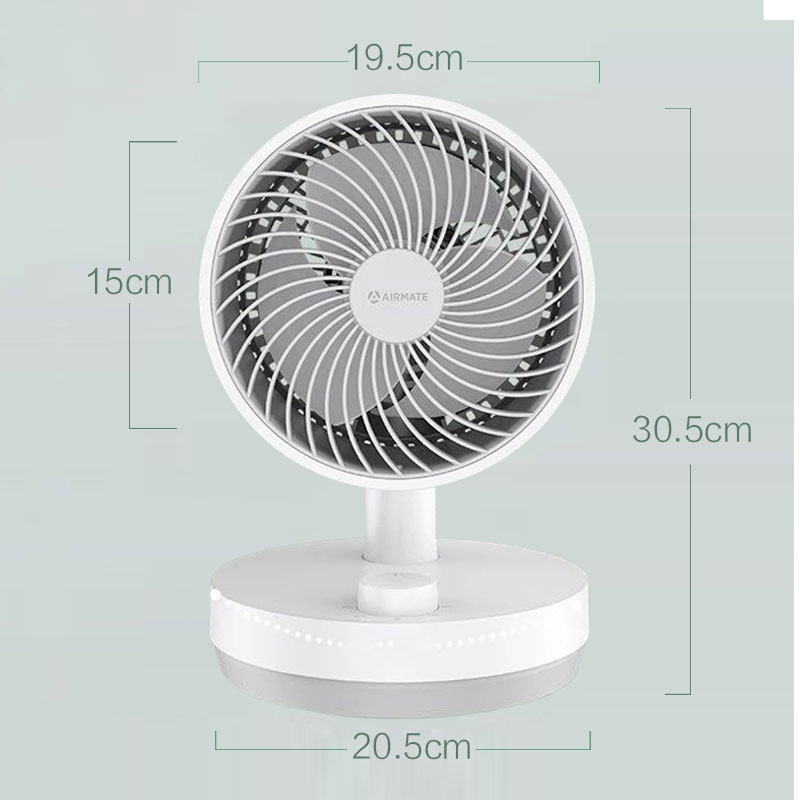 艾美特Airmate桌面循环扇FA15-X40 三档调速摇头全覆盖持久耐用铝电机高清大图