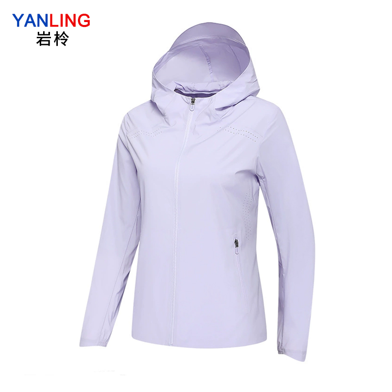 岩柃 梭织连帽运动上衣 25YMSD0121 丁香紫 XXL