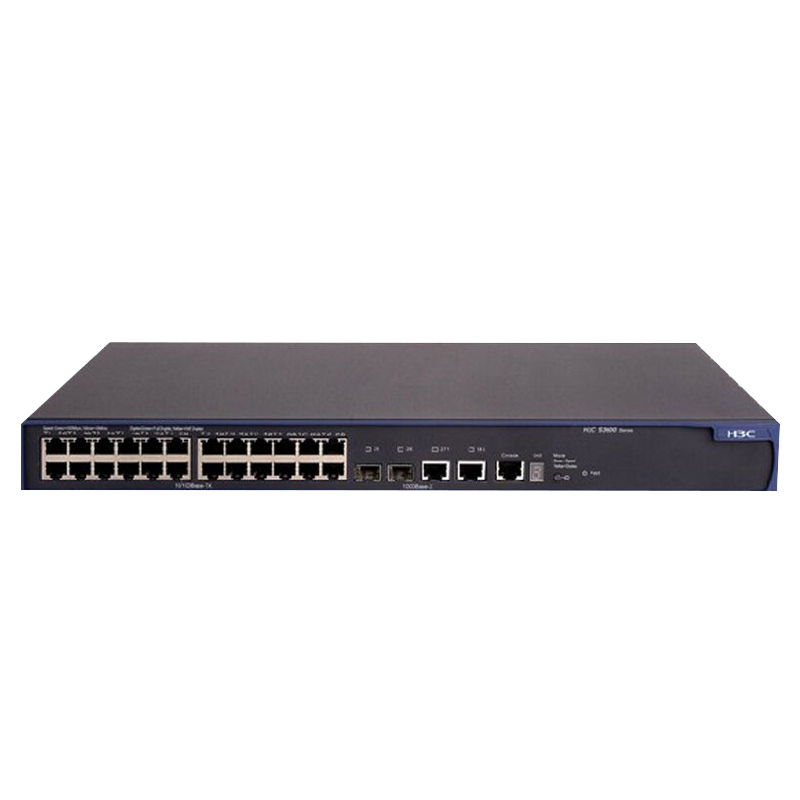 华三h3cls3600v228tpsi24口三层快速以太网交换机