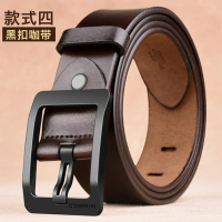 比格尔保罗(bekeleBOLO) 皮带男士商务会议真皮牛皮皮带男式皮带针扣腰带
