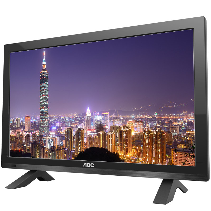AOC T1951MD 18.5英寸宽屏高清多媒体LED背光液晶电视/电脑显示器(黑色)