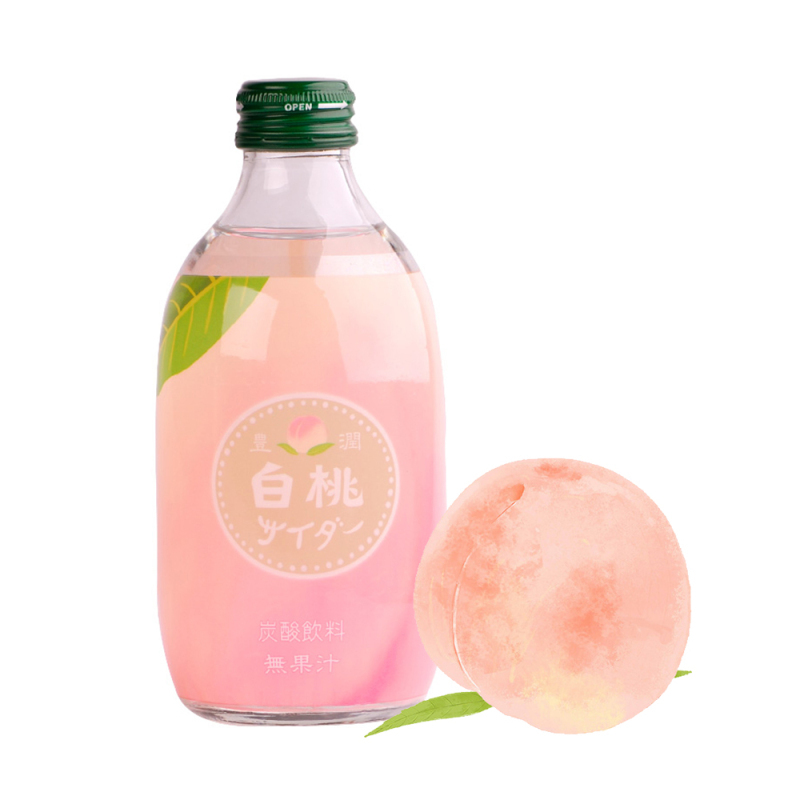 日本进口 友升 白桃味汽水 300ml*5瓶