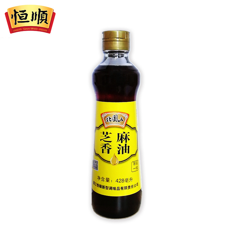 恒顺北固山芝麻香油 凉拌 芝麻油浓香健康 428ml