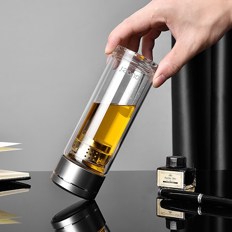 果兹玻璃杯200ml高硼硅玻璃璃尚GZ-S44(颜色随机)高清大图