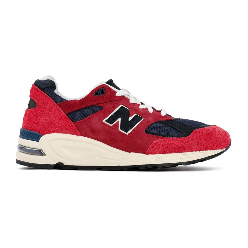 新百伦(New Balance)美产复古跑鞋翻毛皮拼接透气缓震休闲运动鞋