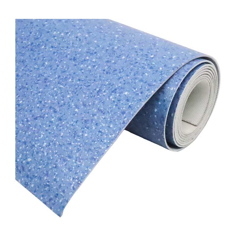 天空桥 PVC地板革 深蓝碎石纹2.0mm 平方米高清大图