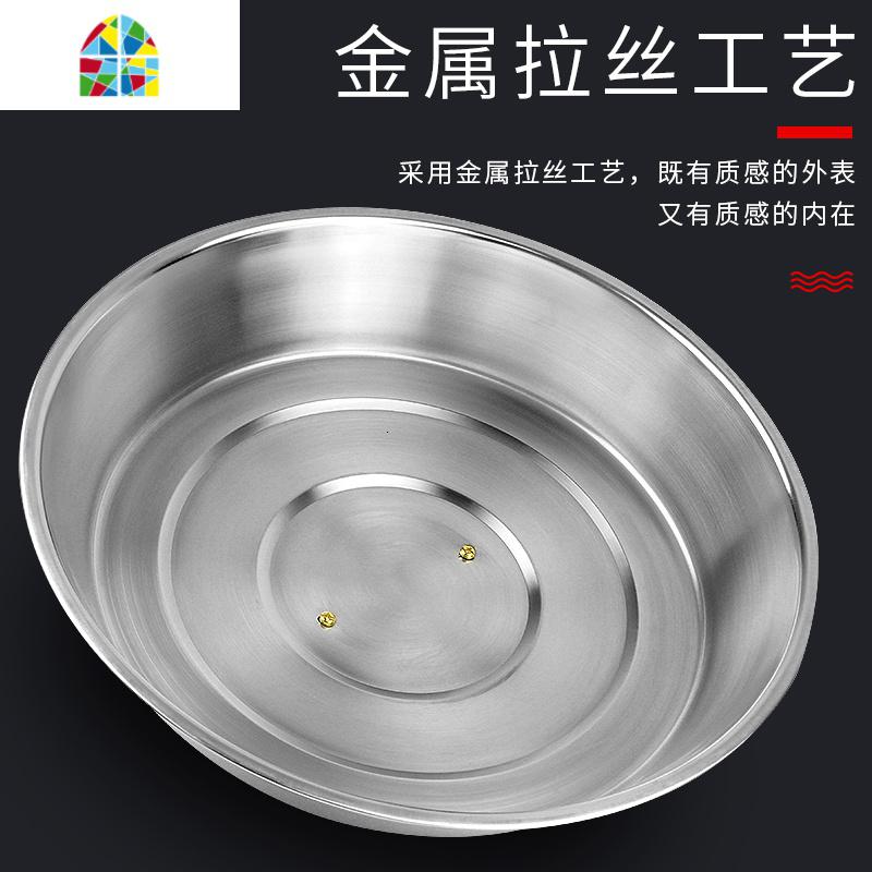 不锈钢大锅盖炒锅高盖特大锅盖子32/42/45/48/52/58特大 FENGHOU 高盖外径32.9(不锈钢盖顶)高清大图