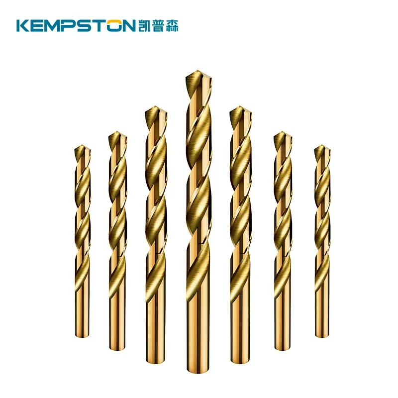 凯普森(Kempston) 凯普森钻头高速钢M2镀钛麻花钻白钢直柄钻头手电钻合金金属钻头9.8mm(1支)