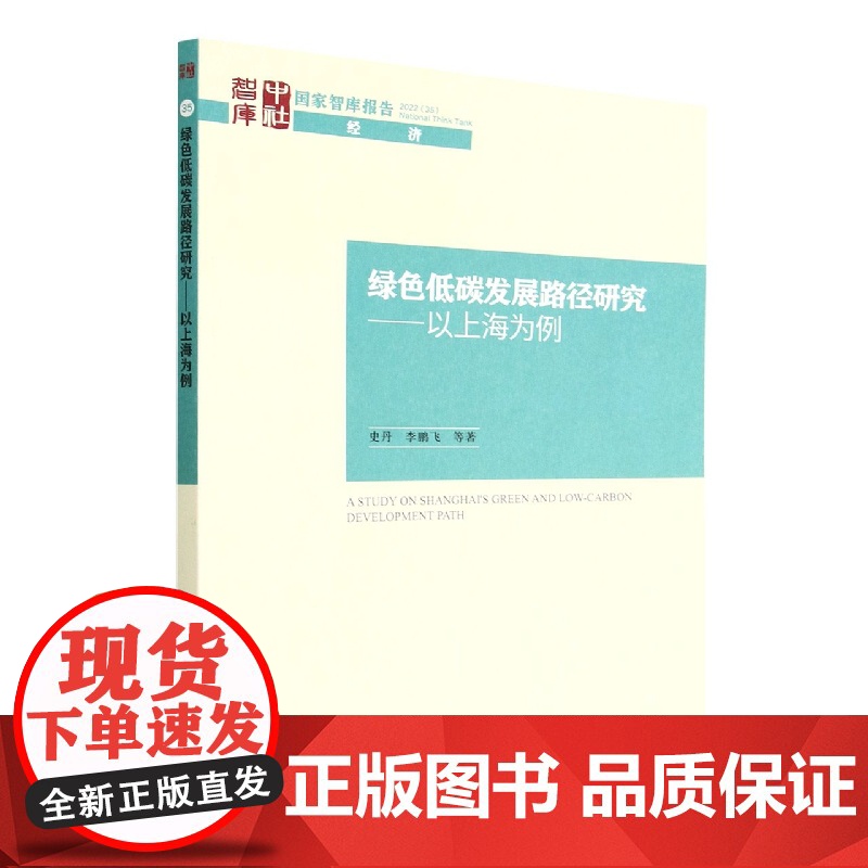 绿色低碳发展路径研究--以上海为例/国家智库报告高清大图