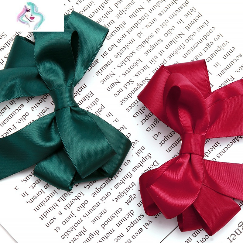 香芋紫色大蝴蝶结发夹后脑勺发卡日系lolita头饰复古发饰少女顶夹 你