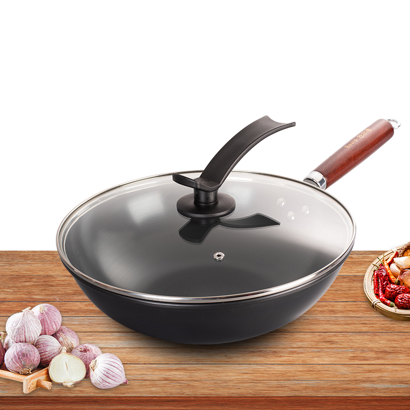 苏宁宜品木玄精铁炒锅高清大图