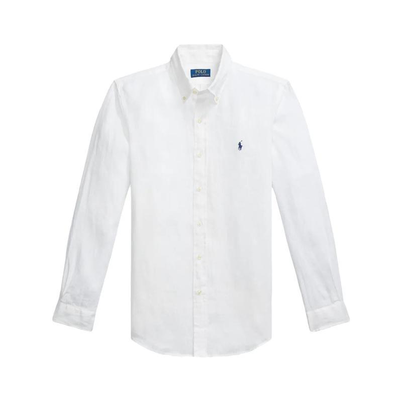 polo ralph lauren2025新款男士衬衫亚麻长袖透气休闲商务轻便透气男衬衣