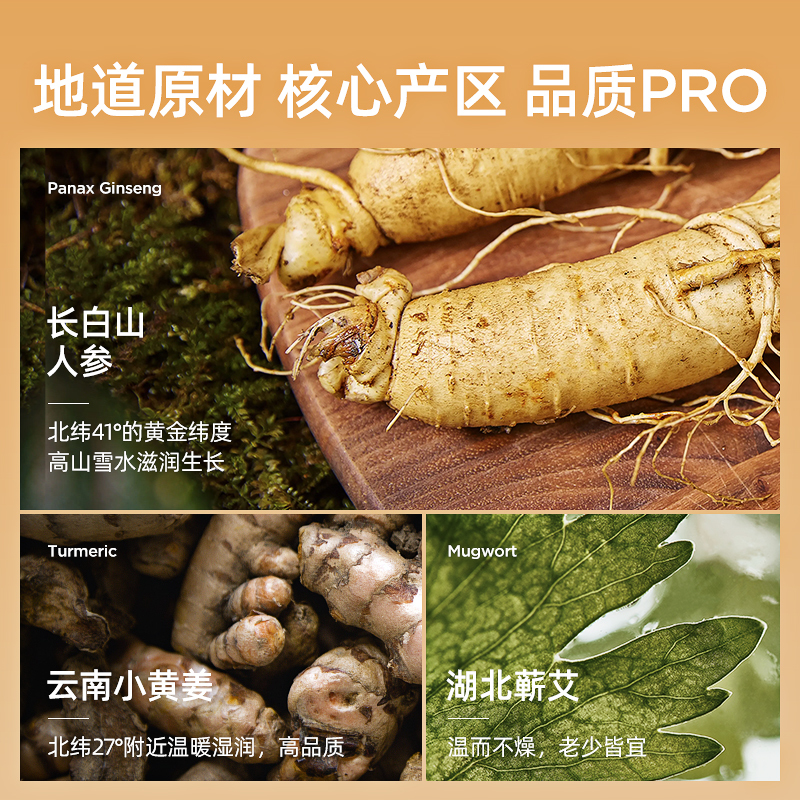 元气达人 姜参艾足汤参足汤 10袋/盒_高清大图