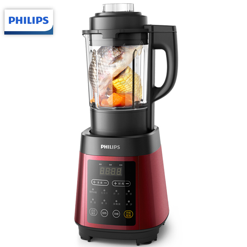 飞利浦（PHILIPS）破壁料理机家用全自动多功能加热电动榨汁搅拌豆浆机做养生果汁辅食HR2087
