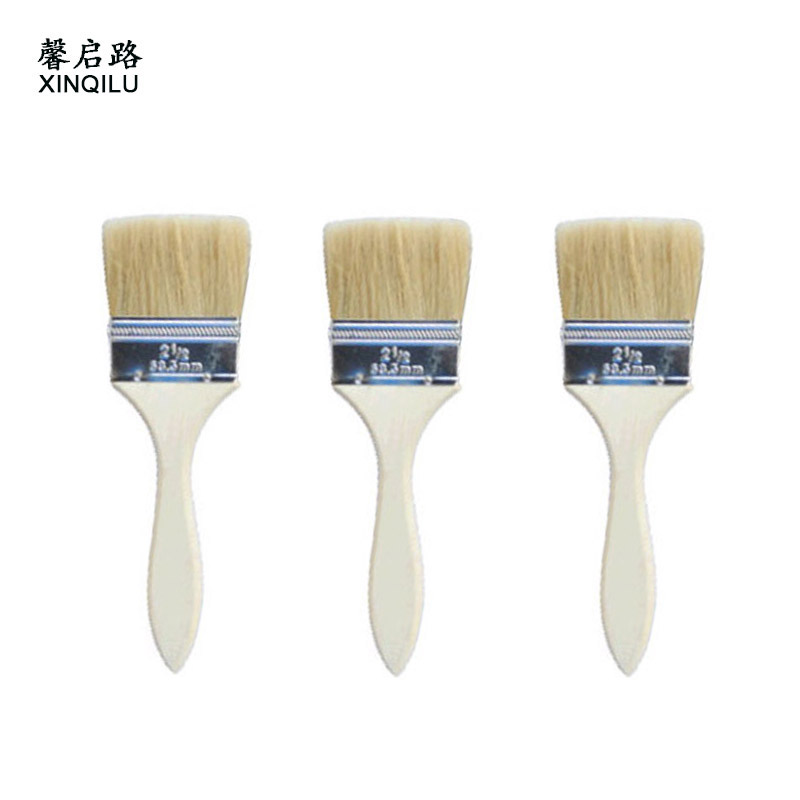 馨启路 油漆刷子 工业软毛刷 加厚毛刷2.5寸 (1个)高清大图