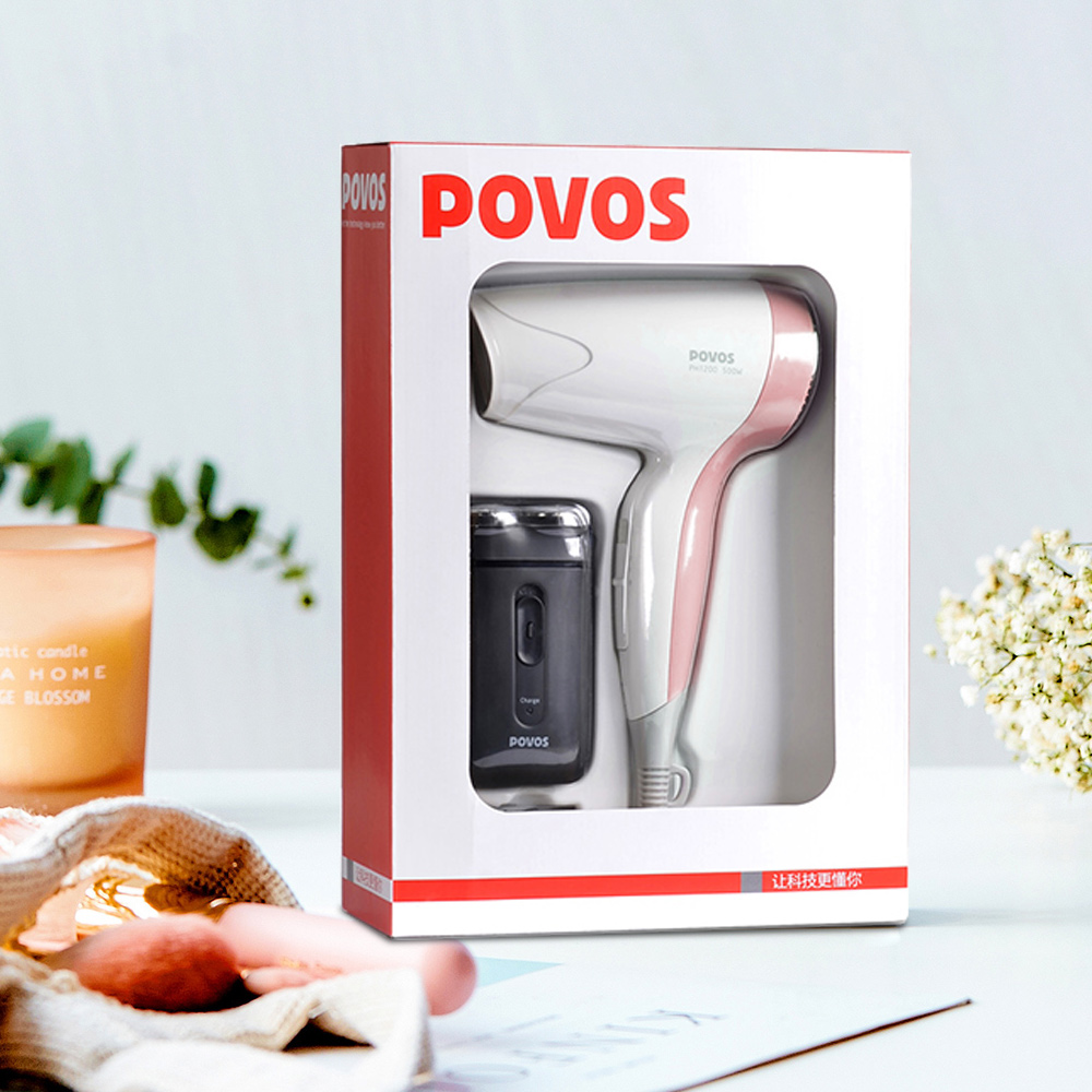 奔腾POVOS 3D立体浮动电动剃须刀全身水洗旋转刀头智能充电旅行便携