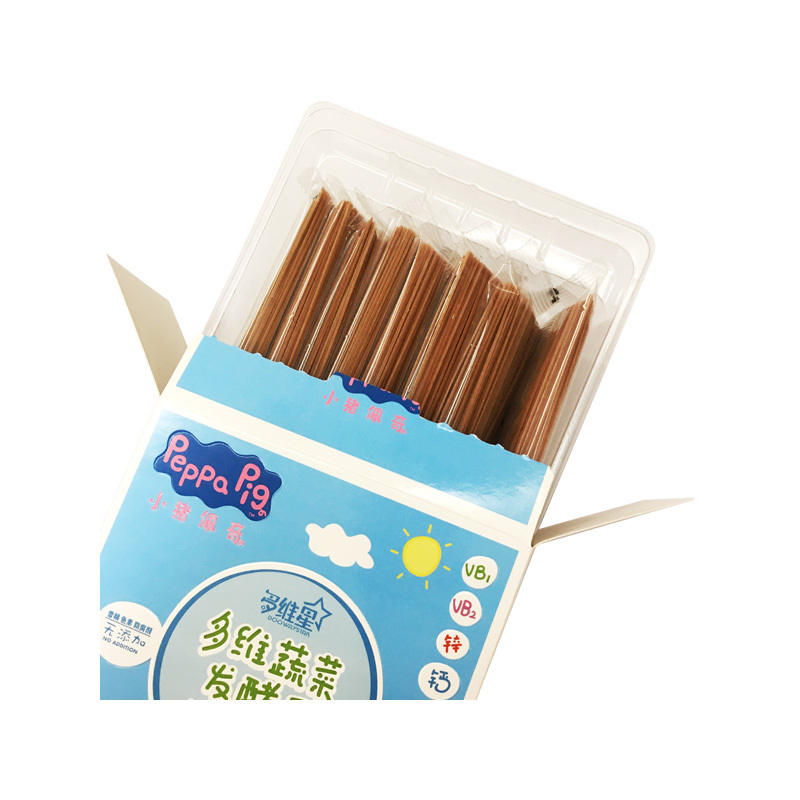 小猪佩奇PeppaPig多维蔬菜发酵面条268克 盒装