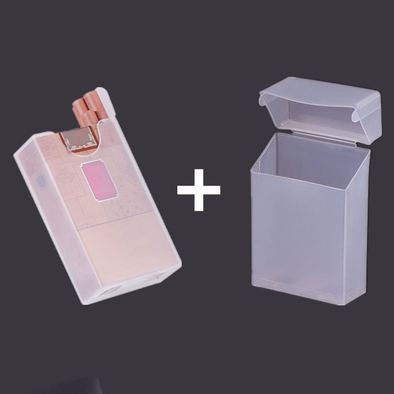 透明塑料便携式烟盒20支轻薄装套防压防水硬软包烟壳盒子视频