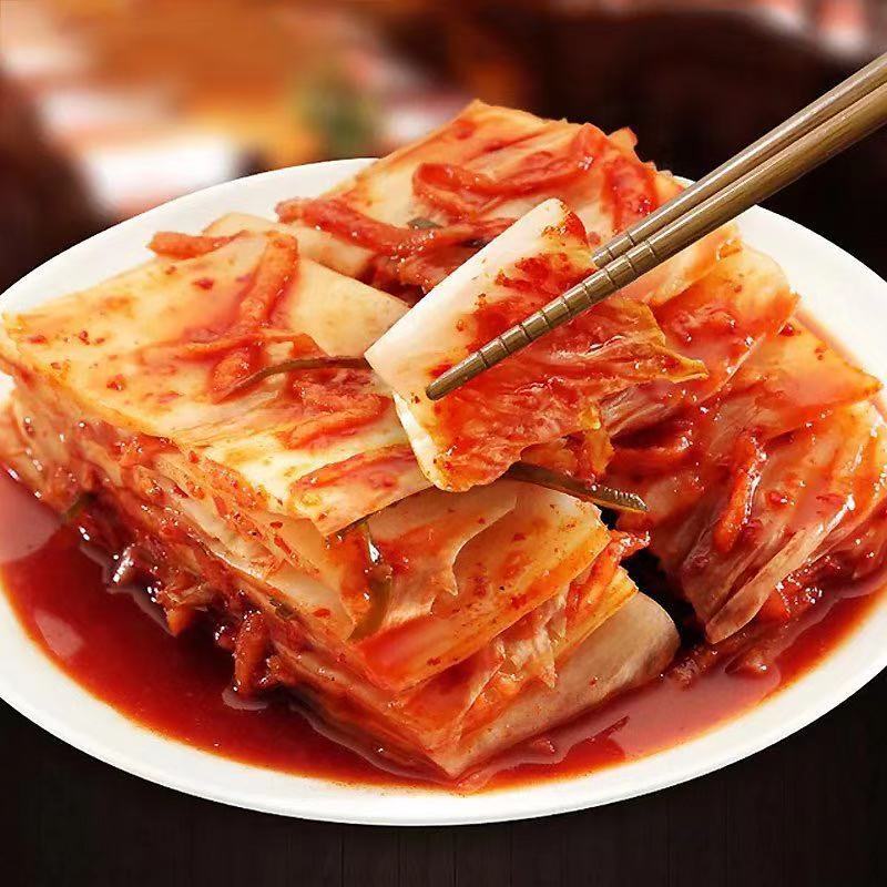 正宗朝鲜族辣白菜500g现做现发小咸菜下饭菜酱菜酸甜可口新疆西藏不