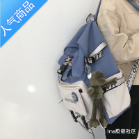 封后ins风大容量工装双肩包女日系原宿韩版百搭ulzzang大学生书包男