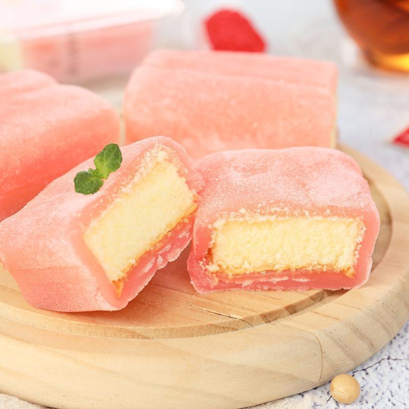 奶盖冰皮蛋糕300g/盒好吃零食混合口味