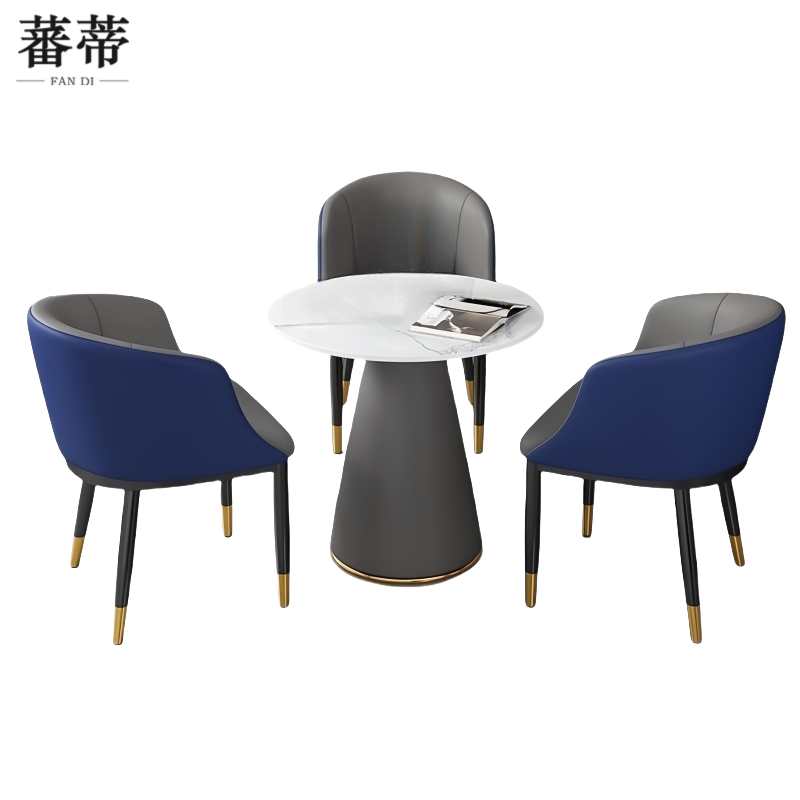 蕃蒂休闲桌80CM一桌三椅套高清大图