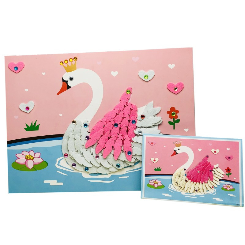 幼儿园eva立体贴画手工制作diy材料包室内玩具男女孩亲子互动玩具3d